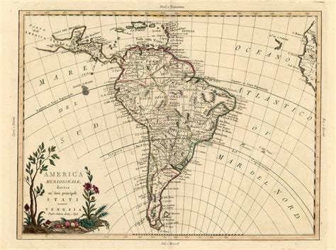 Historic map of South America (1785) | (16) By Antonio Zatta… | Flickr