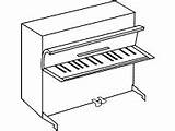 Piano Coloring Pages And Keyboard Musical Instruments sketch template