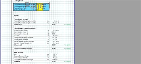 Steel Beam Design Spreadsheet - AISC W Section2 - CivilWeb Spreadsheets