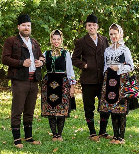 Serbian folk costume. Great diversity of outfits with Balkan, Ottoman, Byzantine, and Slavonic ...