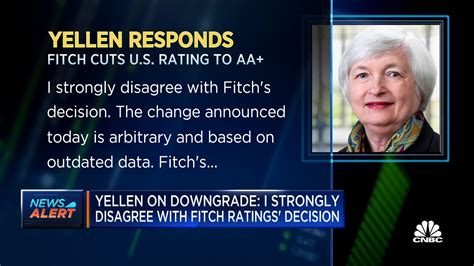 Treasury Secretary Janet Yellen responds to Fitch's decision to ...