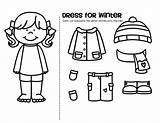 Dress Winter Clothes Coloring Pages & Book For Kids sketch template