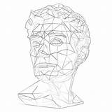 Printable Adult Sculpture Head Coloring Page  Pages Mimi Panda sketch template