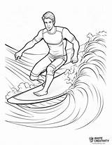 Surfing Coloring Pages Free Printable PDFs  Invite Creativity sketch template