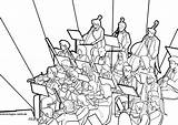 Orchestra Seating Colouring Pages Sketch Coloring Page sketch template