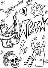 Music Band Coloring Page sketch template