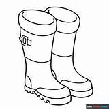Boots Coloring Page sketch template