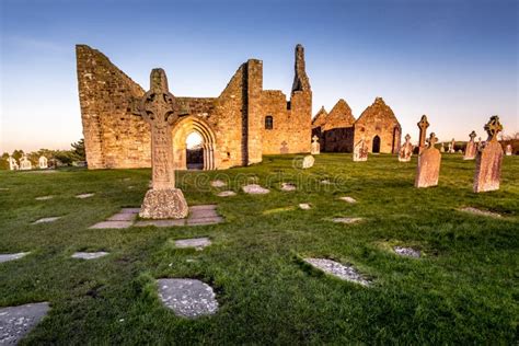 Clonmacnoise Monastery in Ireland Countryside Stock Photo - Image of ...