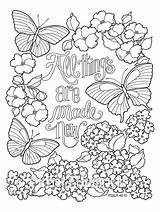 All Things Are Made New Coloring Page In Two Sizes 85X11 Bible  sketch template