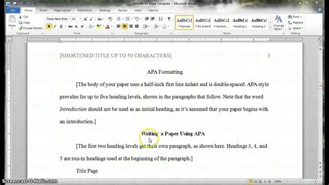 APA Headings and Subheadings - YouTube