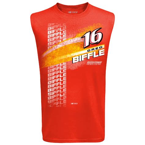 Checkered Flag Greg Biffle Red Muscle T-Shirt