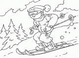 Ski Coloring Pages  Nation sketch template