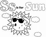 S Coloring Sheet Pages sketch template