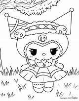 Pin On Kuromi Coloring Pages sketch template