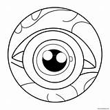 Cute Cartoon Eyeball Coloring Page 29785 23544 sketch template