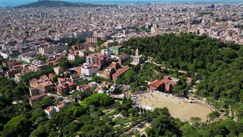 Aerial View Park Guell By Antonio Stock Footage Video (100% Royalty-free) 1090650153 | Shutterstock