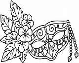 Mascaras De Carnaval Para Colorir sketch template