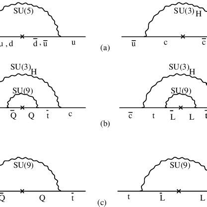 Typical diagram contributing to the fermion masses of the first and ...