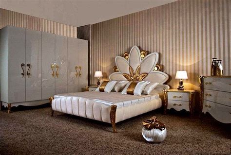 Royal gold in white bedroom furniture set - Stylish Home Decors, Food ...