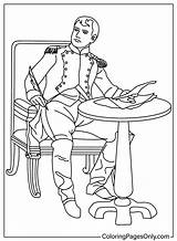 Desenhos De Napoleão Bonaparte Para Colorir  PDF Imprimir Grátis sketch template
