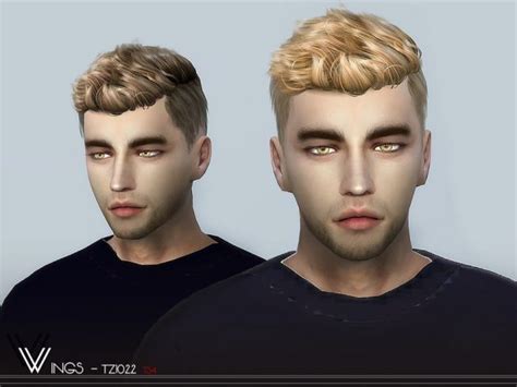 Male Hair TZ1022 by wingssims - Liquid Sims