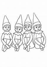 Elf On The Shelf Coloring Pages Snowflake sketch template