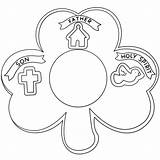 Shamrock Holy Trinity coloring Page  Free Printable Coloring Pages sketch template