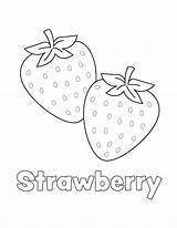 Coloring Pages Strawberry sketch template