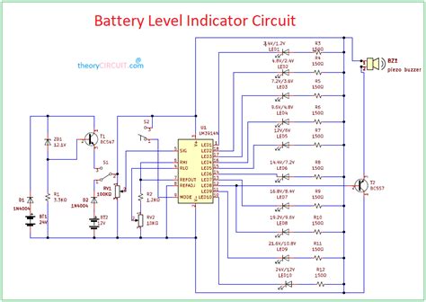 Simple Battery Level indicator Circuit