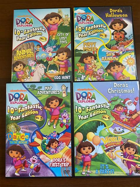 Children’s DVD - Dora the Explorer 10th Fantastic Year Edition (Vol 1 to 4), TV & Home ...