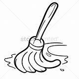 Mop And Bucket Coloring Sheets Pages sketch template