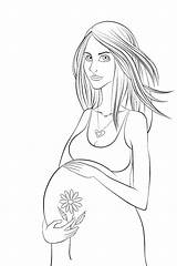 Pregnancy Coloring Pages sketch template