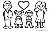 Family Coloring Pages sketch template