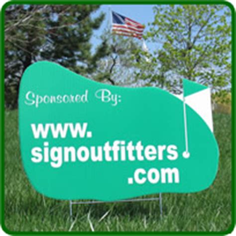 Golf Hole Sponsor Sign - Golf Green