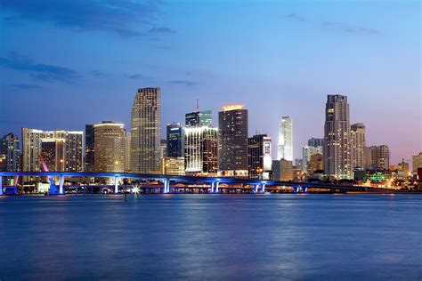 The twinkling night view of the Downtown Miami skyline is the best kind of view! #beautifulview ...