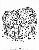 Treasure Chest Coloring Pages Free PDF Printables  Sheets sketch template