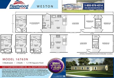 Fleetwood Mobile Homes Floor Plans 1996