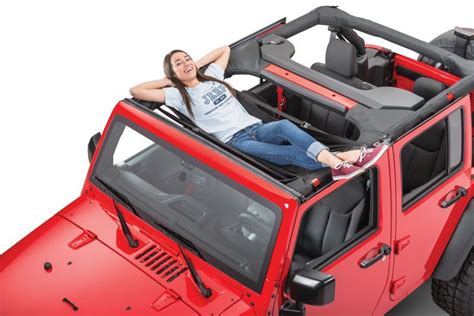 Jammock 22393 Black 2.0 Jeep Hammock for 87-22 Jeep Wrangler JL, JK, TJ, YJ & Gladiator JT ...