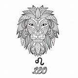 Leo Zodiac Pages For Adults Awesome Coloring sketch template