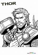 Thor  Coloring Pages For Kids Free And Easy Print Or Download sketch template