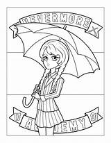 Wednesday Coloring Pages – Printable FREE sketch template