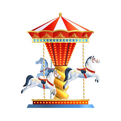 Realistic Carousel Isolated 468576 Vector Art at Vecteezy