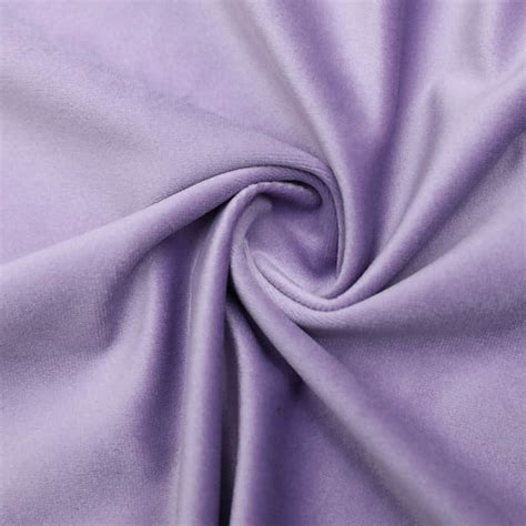 Popular polyester plain pattern light purple Holland velvet fabric for curtain and sofa For Sale ...