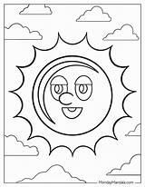 Sun Coloring Pages sketch template