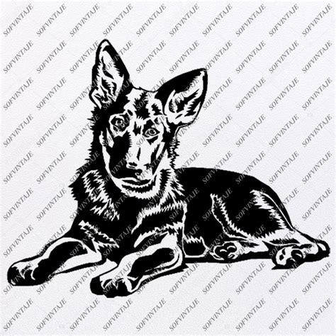 German Shepherd Svg File- Shepherd Svg Original Design-Dog Clip art ...