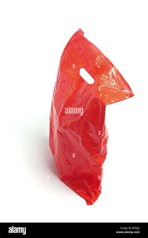 Red Plastic Bag Stock Photo - Alamy