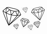 Diamond Coloring Page For Kids sketch template