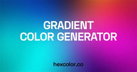 Gradient Color Generator - Hex Colors