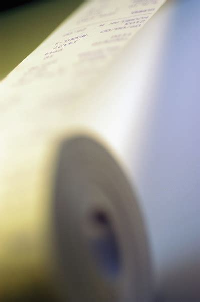 Close-up of an adding machine paper roll Free Photo Download | FreeImages