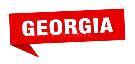 Georgia Sticker. Georgia Signpost Pointer Sign Stock Vector - Illustration of template, travel ...